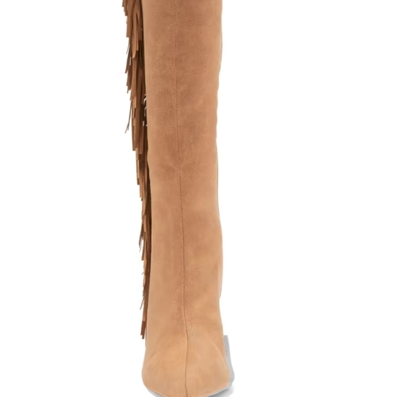 Womens Tall Mazikeen Boots Black Size 9.5 Western Inspired Fringe msrp $109. NEW - Picture 5 of 5